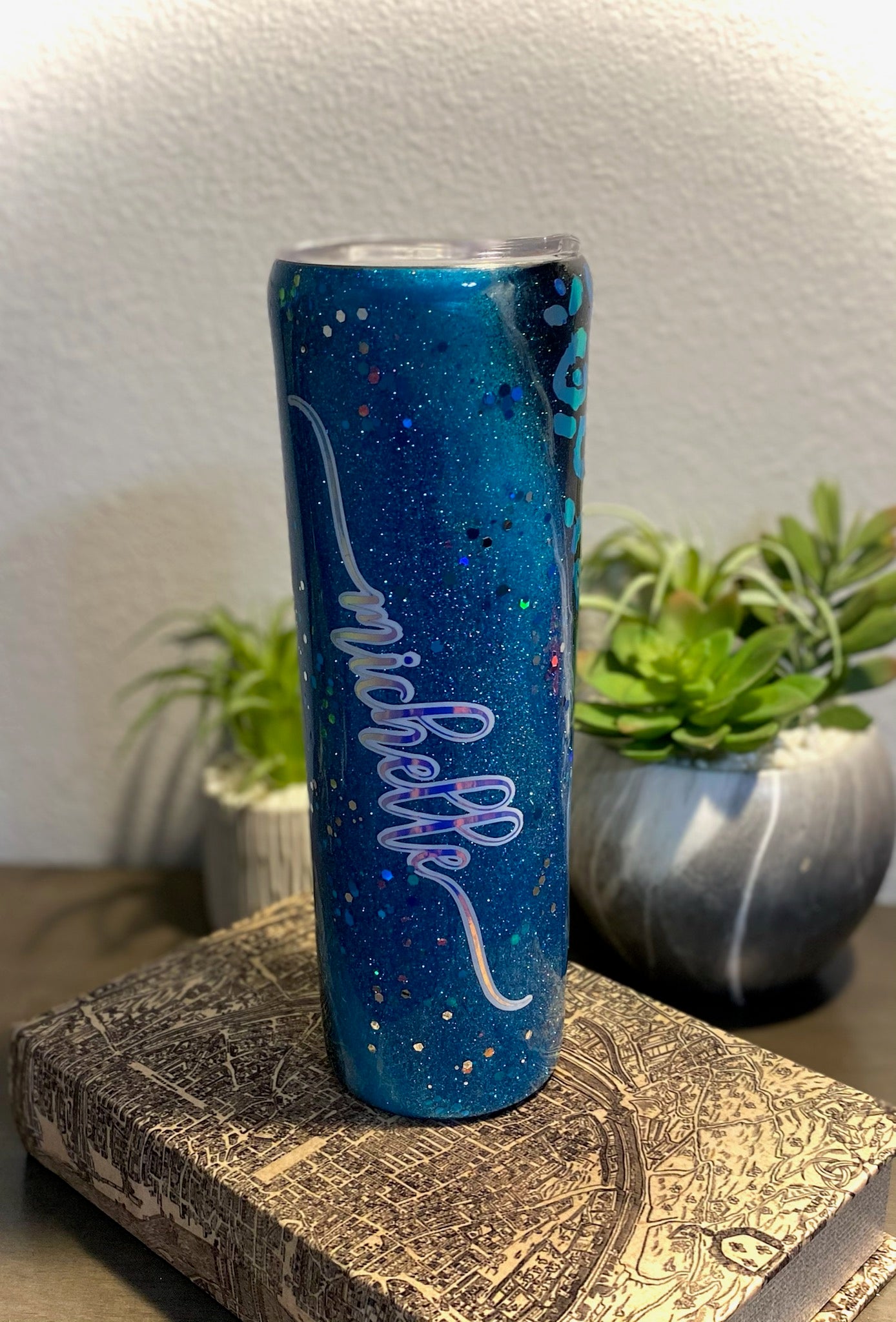 Blue Leopard Gypsy Swirl