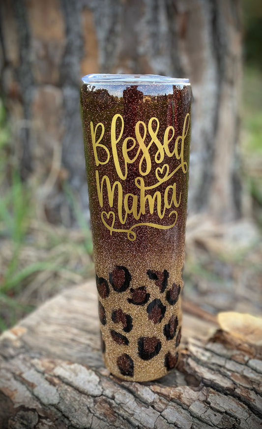 Blessed Mama - Leopard Print