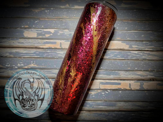 Purple and Gold Gypsy Swirl